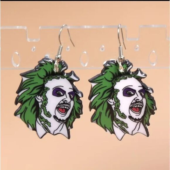 BEETLEJUICE Movie Whimsical Novelty Halloween Earrings - Picture 2 of 3
